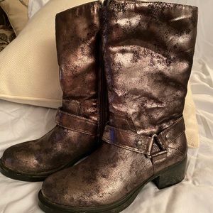 Simply Vera Boots Metallic Finish Size 7-1/2
